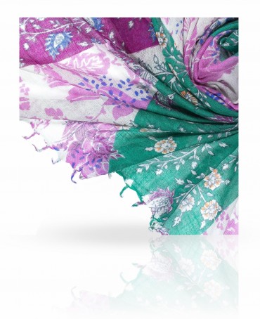 Палантин Женский W-TRIBALFL/GREEN.M